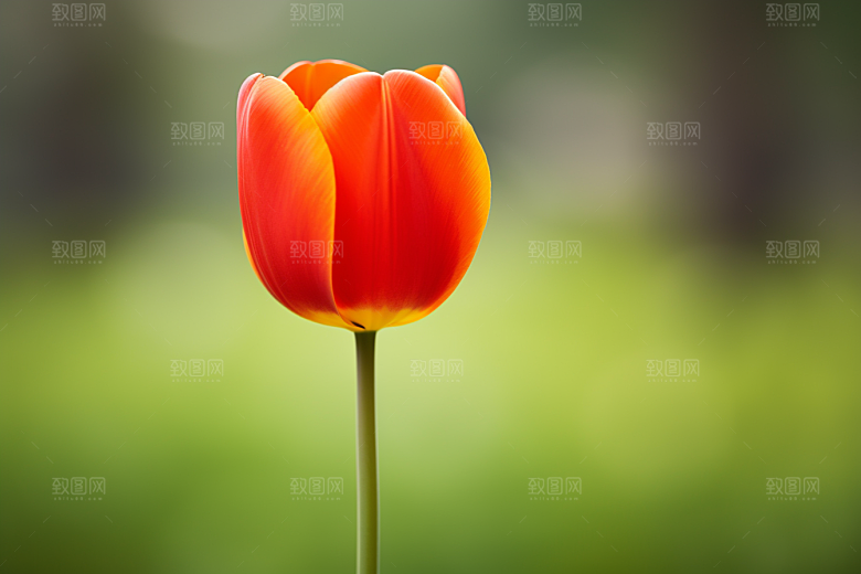郁金香自然花朵摄影图