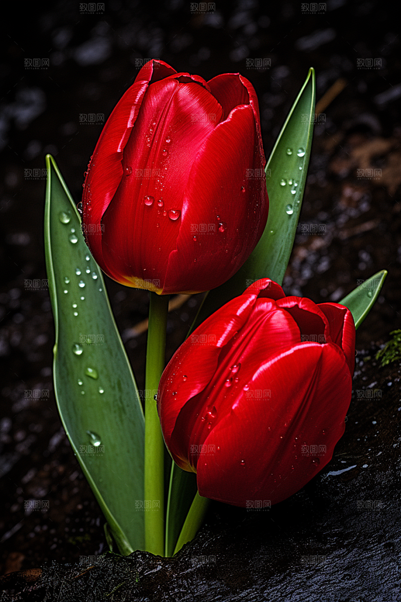 郁金香花朵花卉摄影图