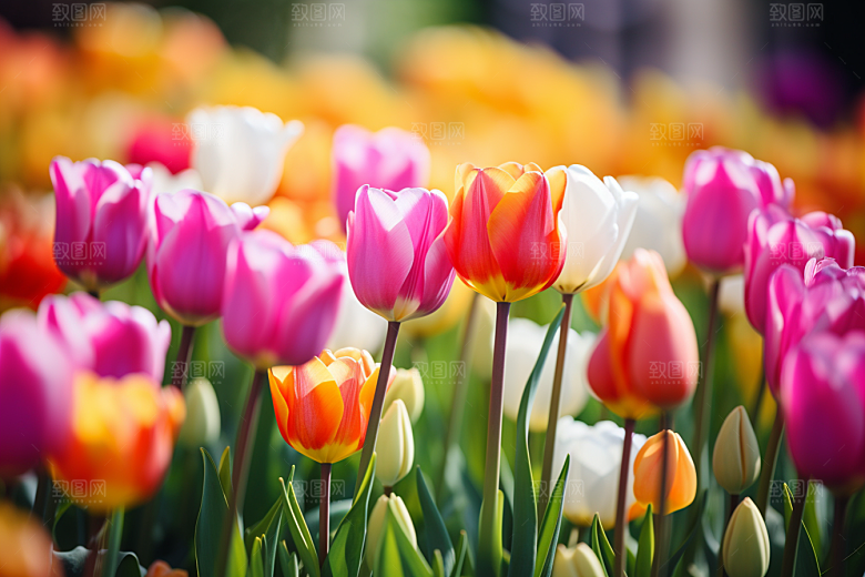 郁金香花朵花朵摄影图