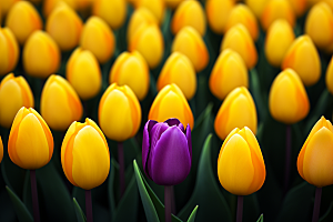郁金香花朵高清摄影图