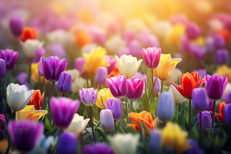 郁金香花朵花朵摄影图