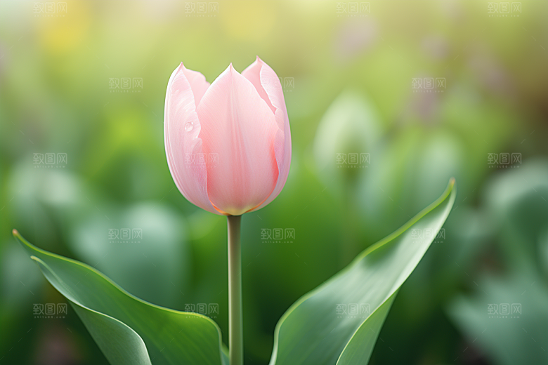 郁金香花朵阳光摄影图