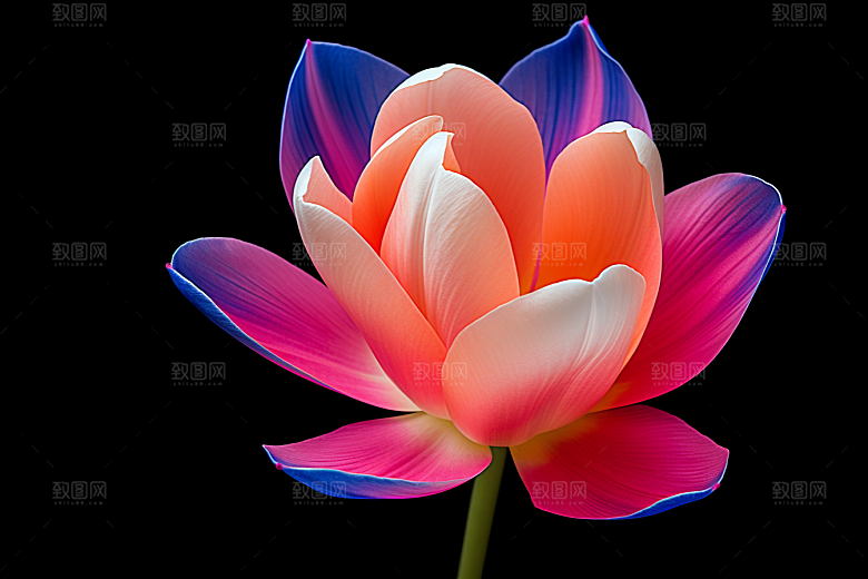 郁金香缤纷植物摄影图