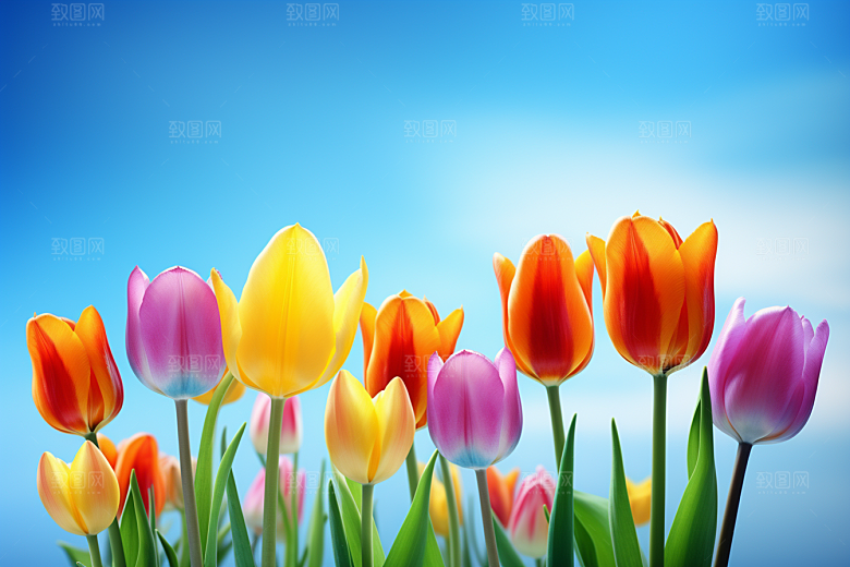 郁金香花朵花卉摄影图