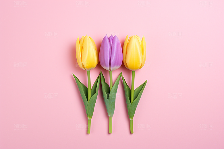 郁金香花朵高清摄影图