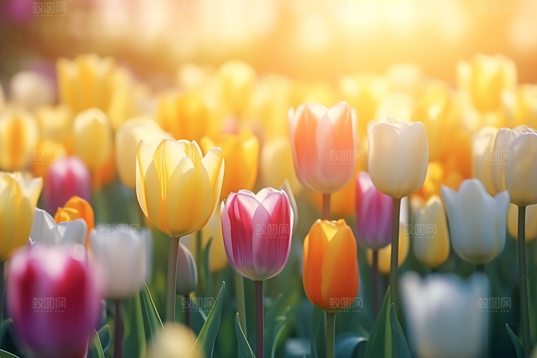 郁金香花朵高清摄影图