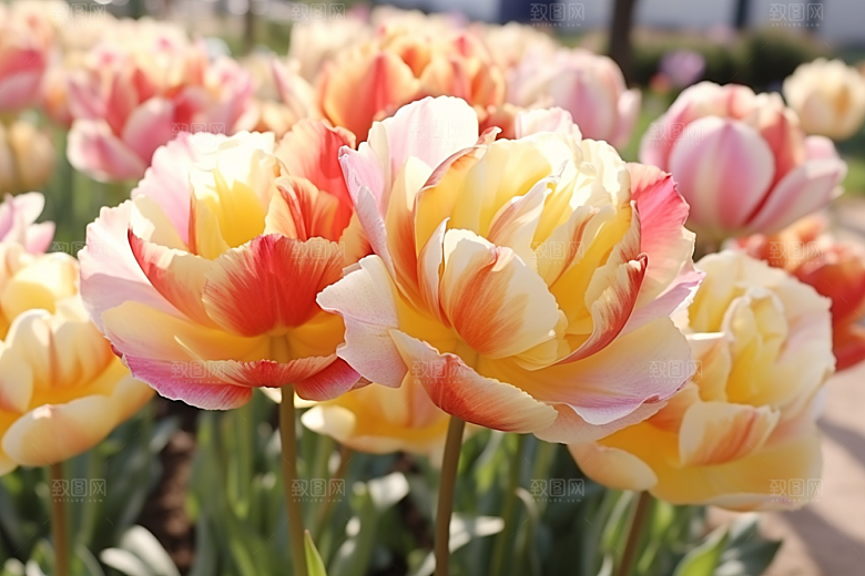 郁金香花卉自然摄影图