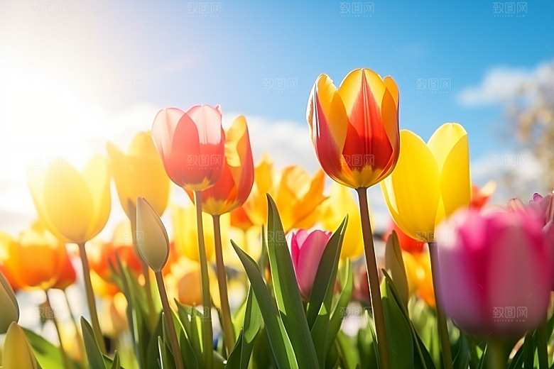 郁金香花朵花卉摄影图