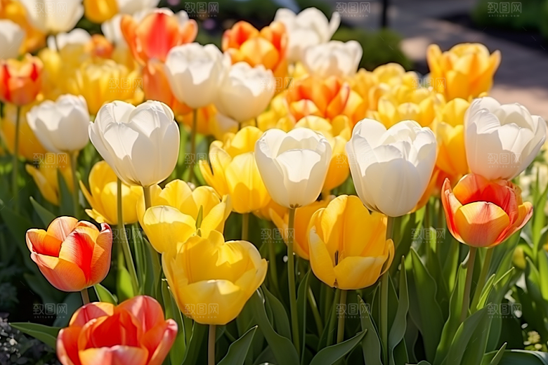 郁金香花卉自然摄影图