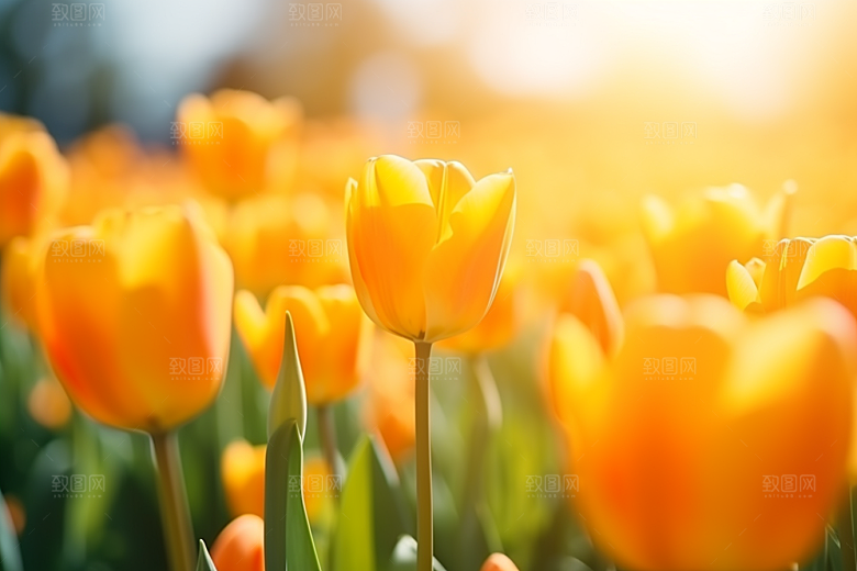 郁金香花朵高清摄影图