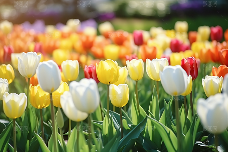 郁金香花朵高清摄影图