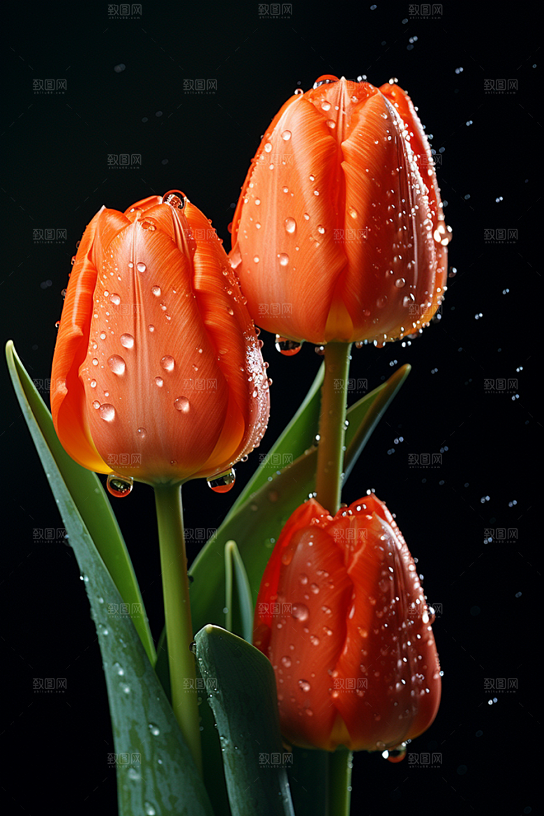 郁金香花朵花卉摄影图
