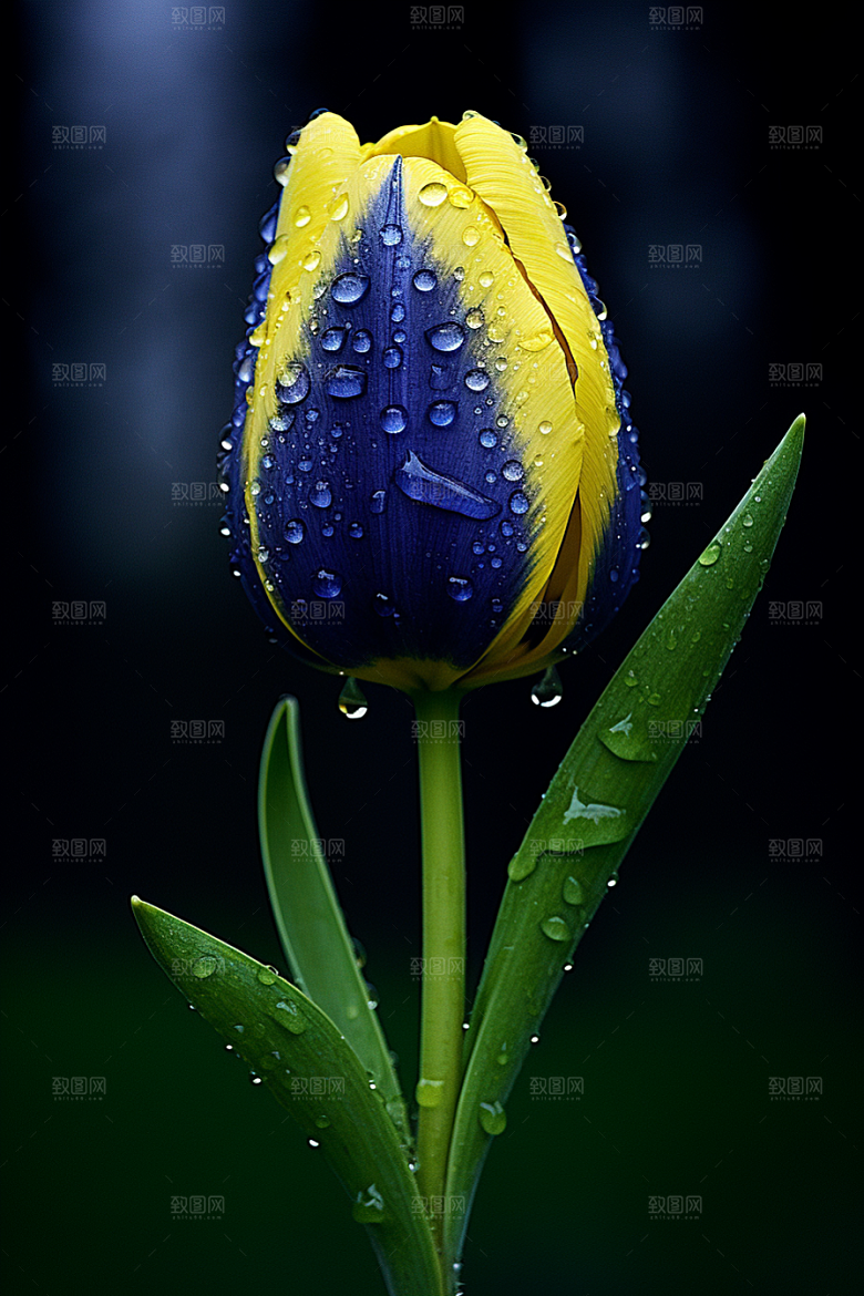 郁金香花卉明媚摄影图