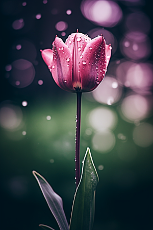 郁金香阳光花卉摄影图