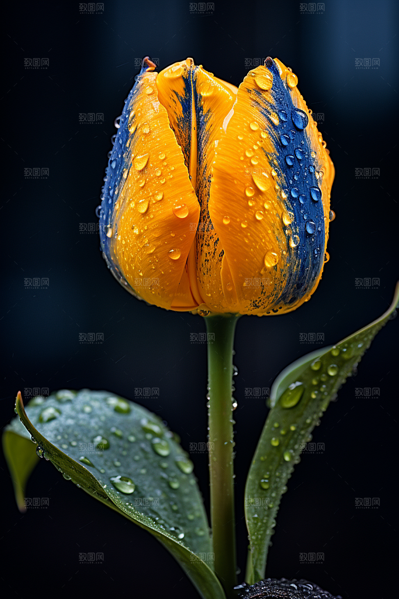 郁金香花朵阳光摄影图