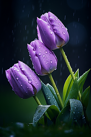郁金香花朵花朵摄影图