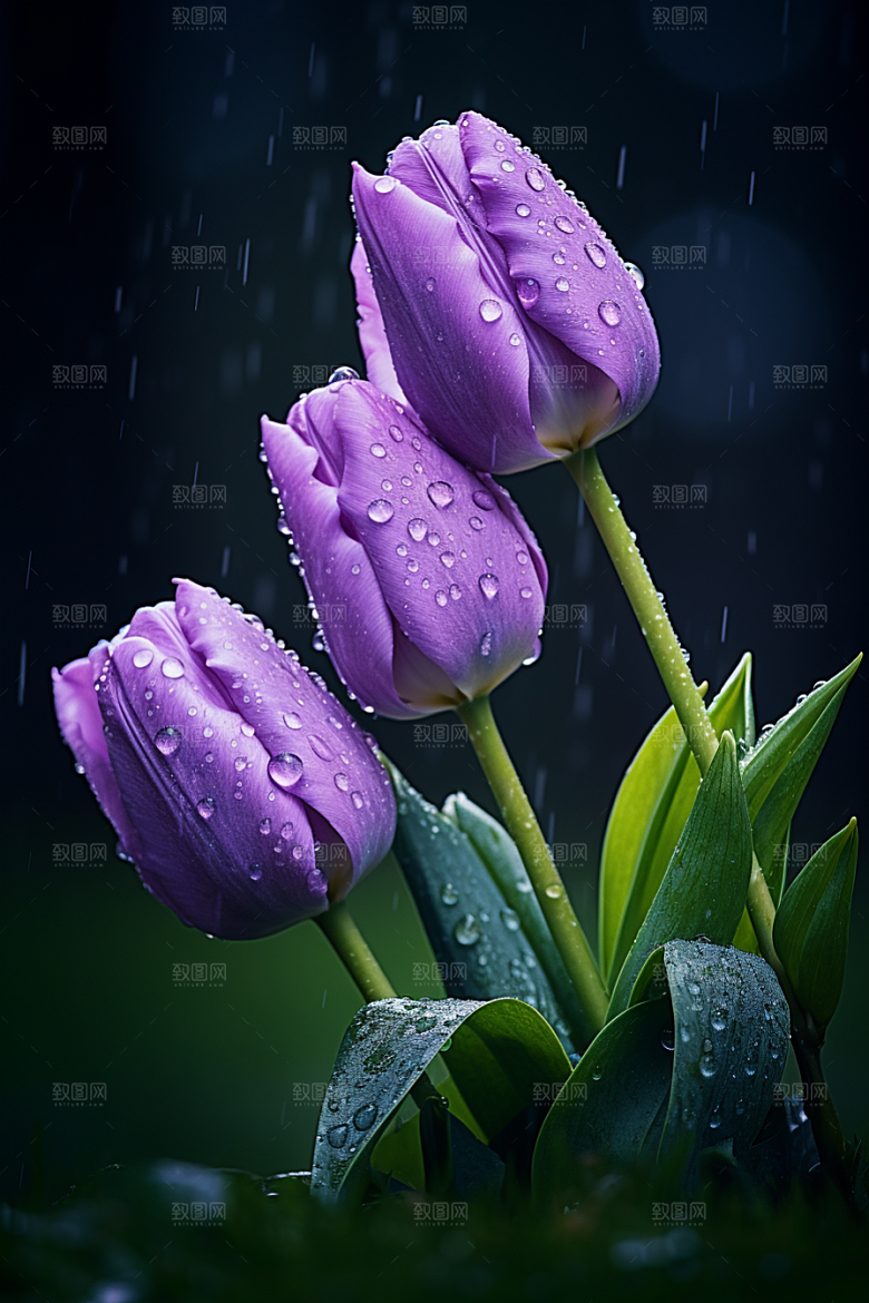 郁金香花朵花朵摄影图