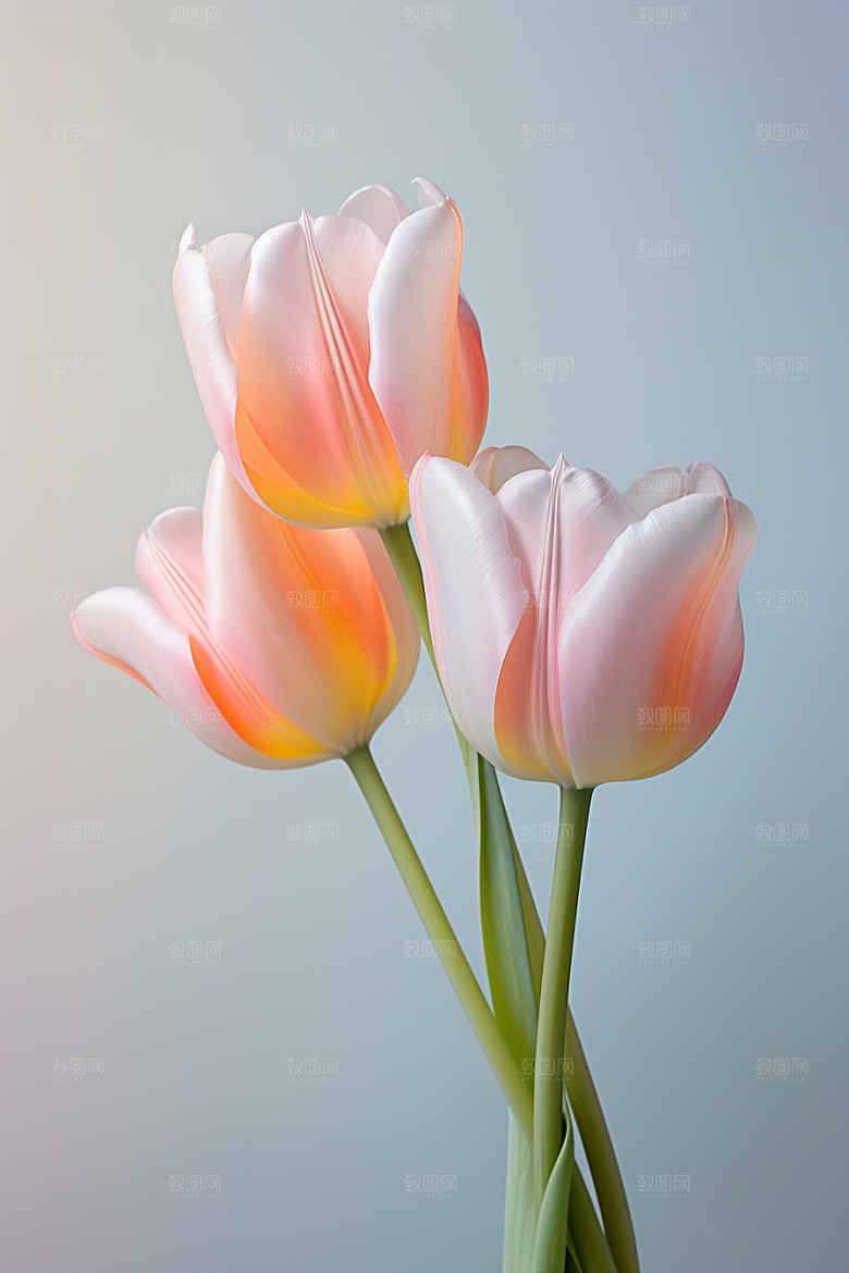 郁金香花朵植物摄影图