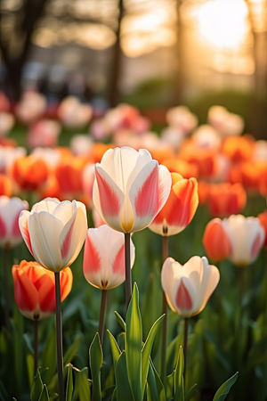 郁金香花朵高清摄影图