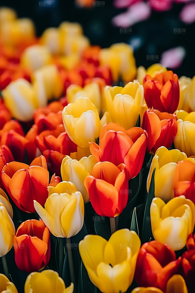 郁金香花朵高清摄影图
