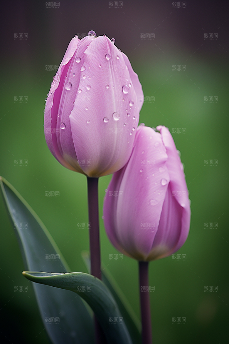 郁金香花朵缤纷摄影图