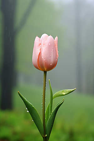 郁金香花朵自然摄影图