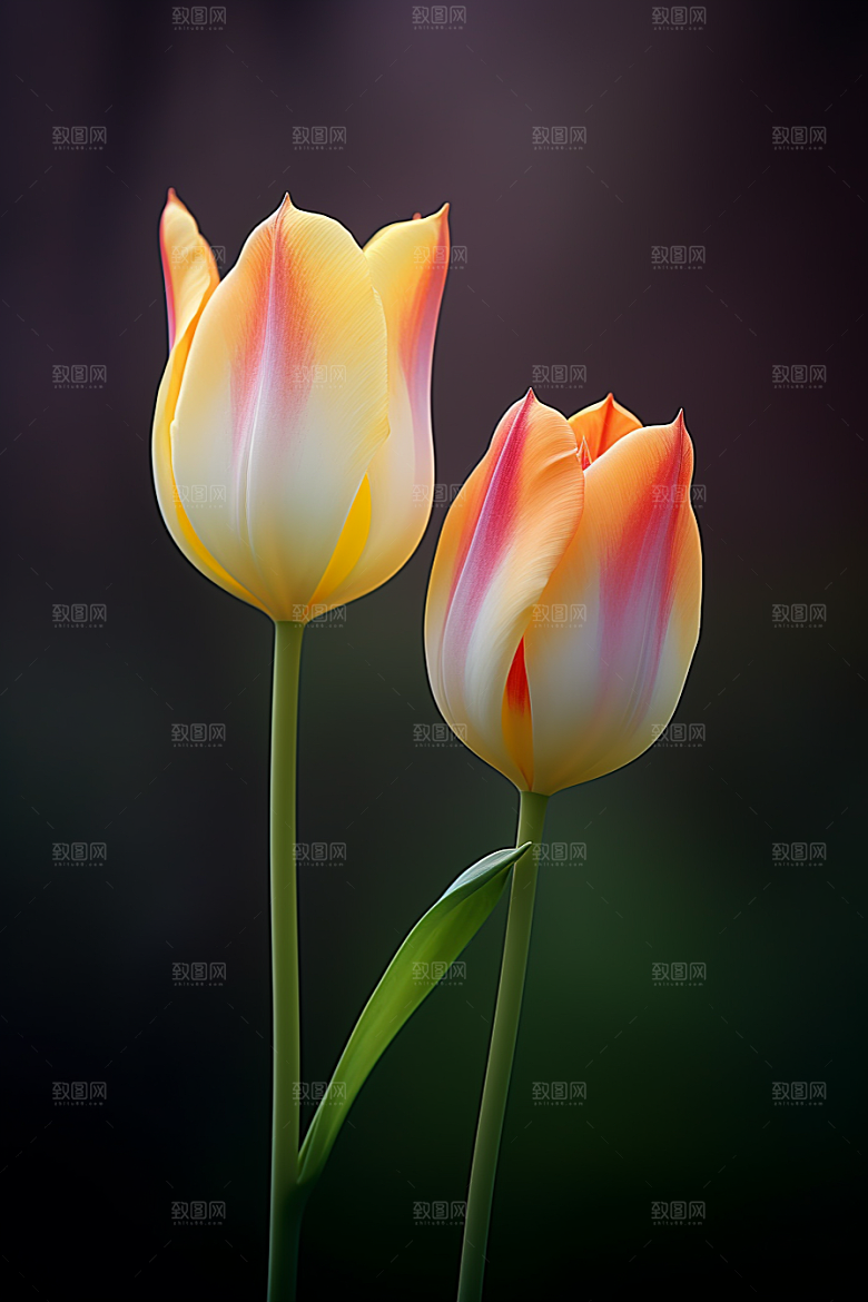 郁金香花卉自然摄影图
