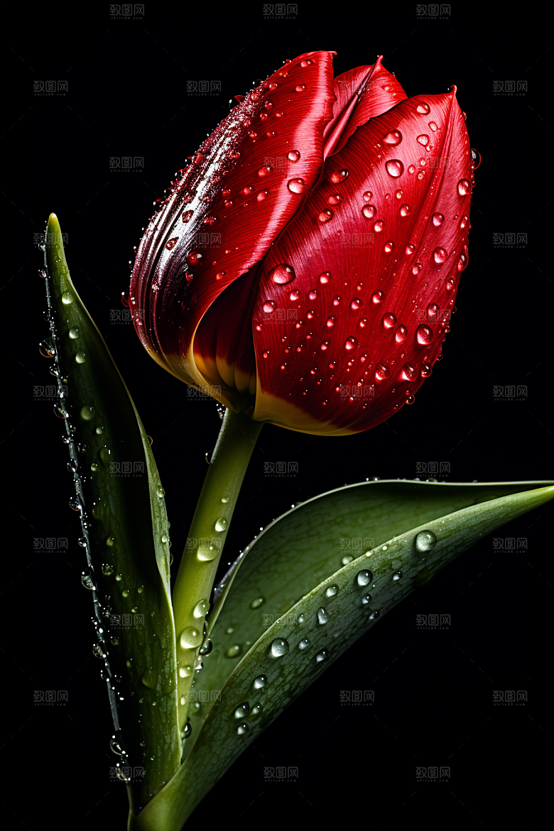 郁金香花朵缤纷摄影图