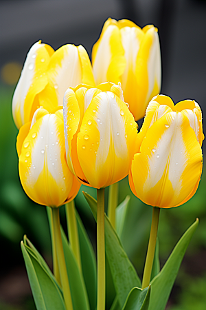 郁金香花卉明媚摄影图