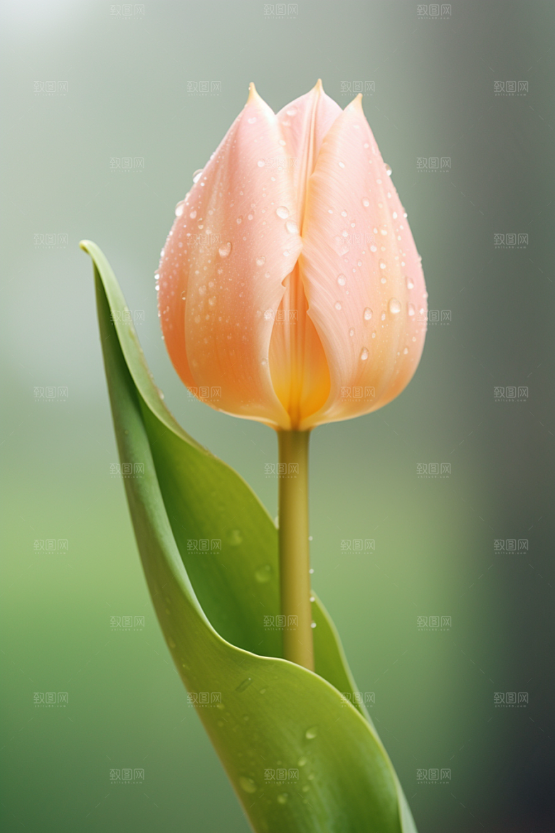 郁金香花朵明媚摄影图