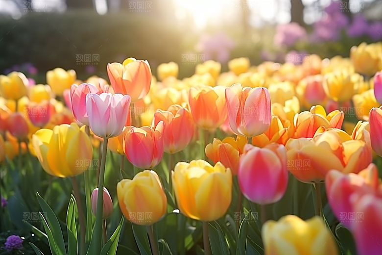郁金香花朵花朵摄影图