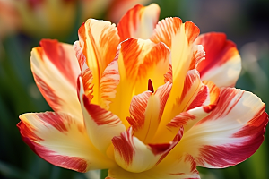 郁金香花朵阳光摄影图