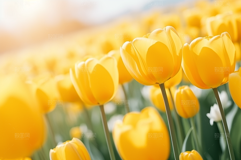 郁金香花朵高清摄影图