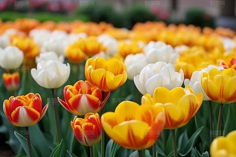 郁金香花朵高清摄影图