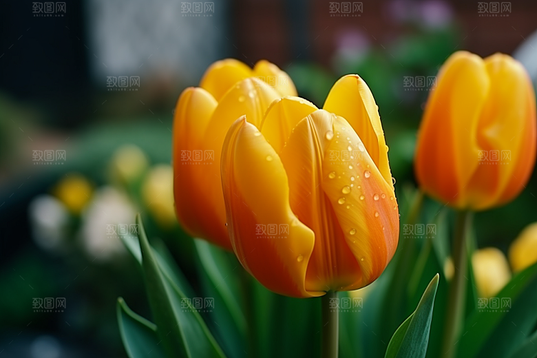 郁金香花朵花朵摄影图