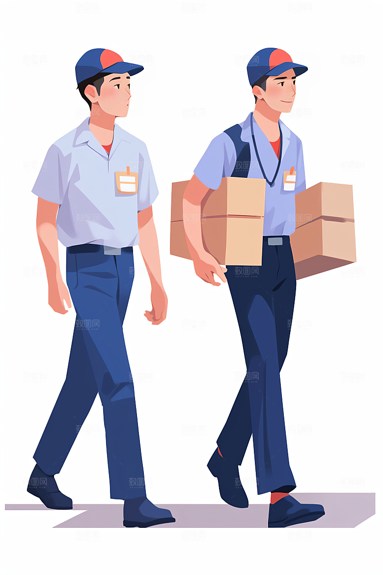 各行各业人物人物五一劳动节插画