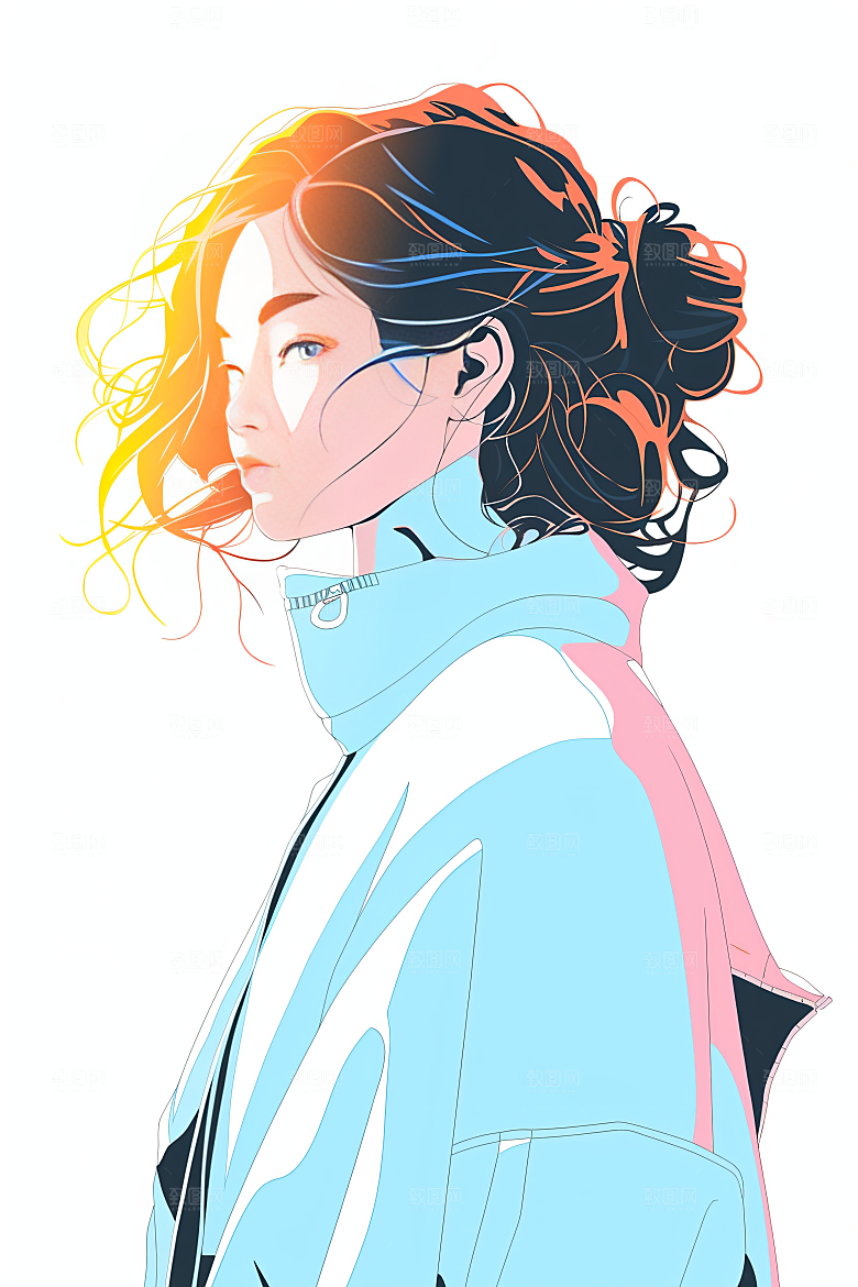 各行各业人物工种行业插画