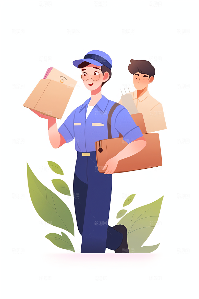 各行各业人物工种五一劳动节插画