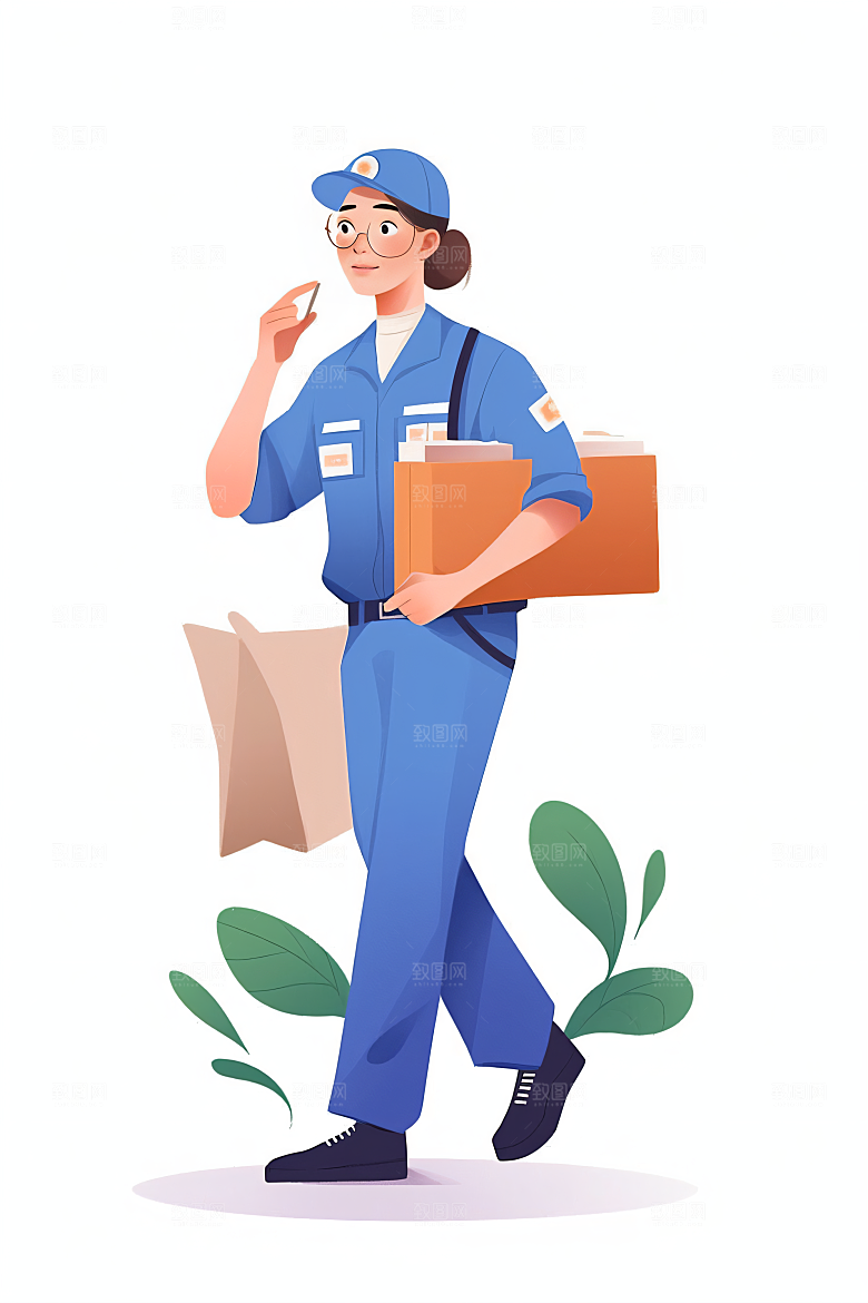 各行各业人物肖像行业插画