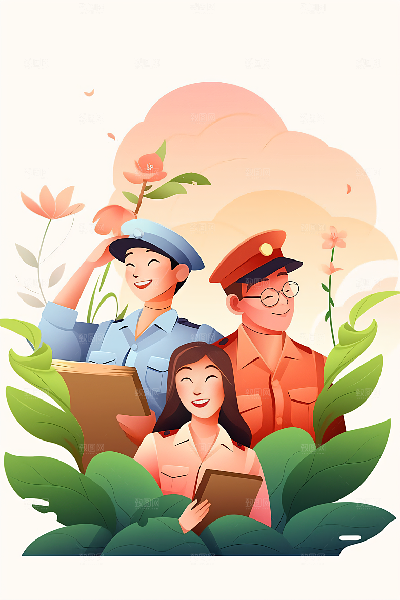 各行各业人物形象行业插画