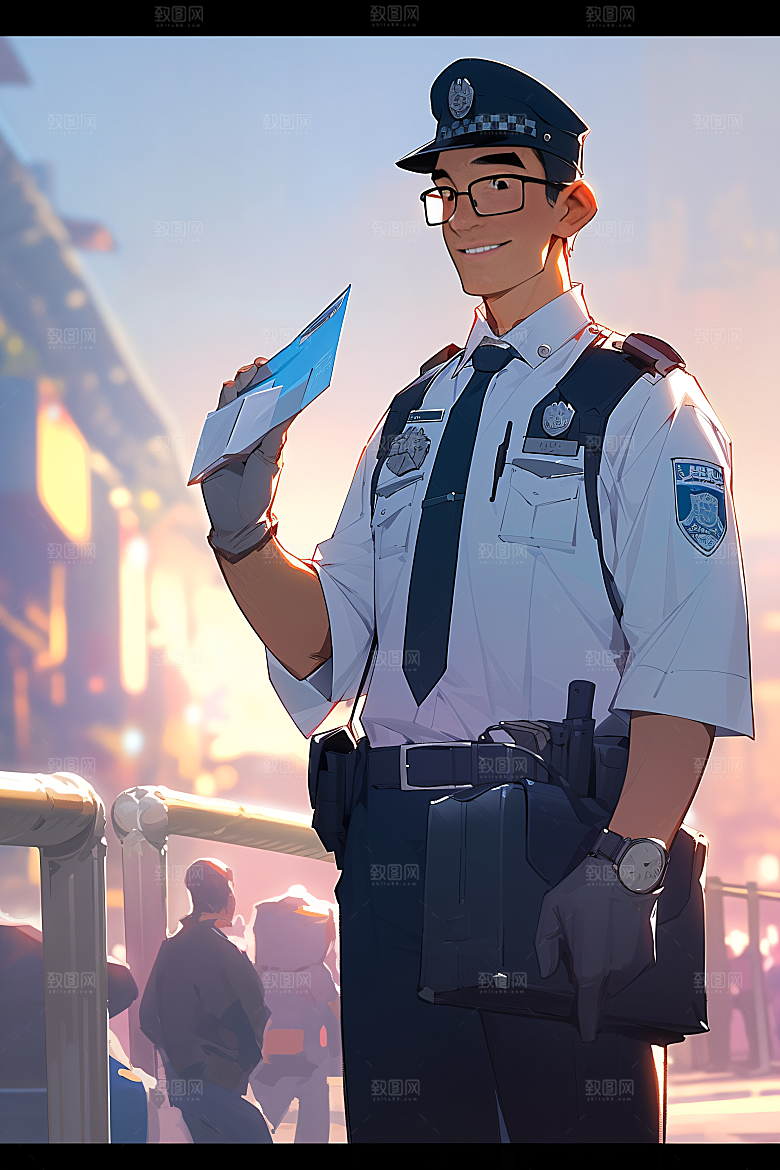 各行各业人物肖像工种插画