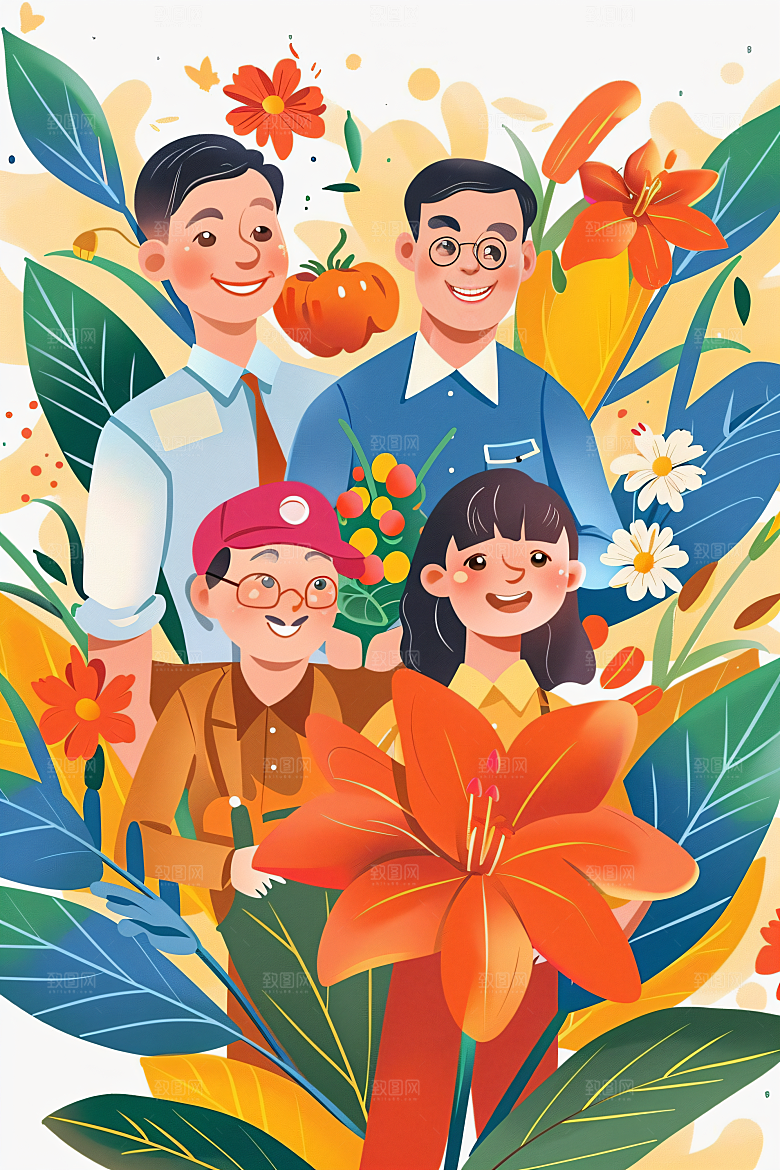 各行各业人物人物形象插画
