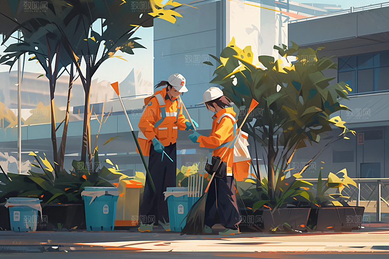 各行各业人物人物工种插画