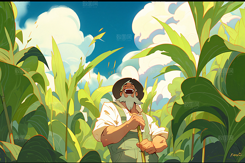 各行各业人物肖像工种插画