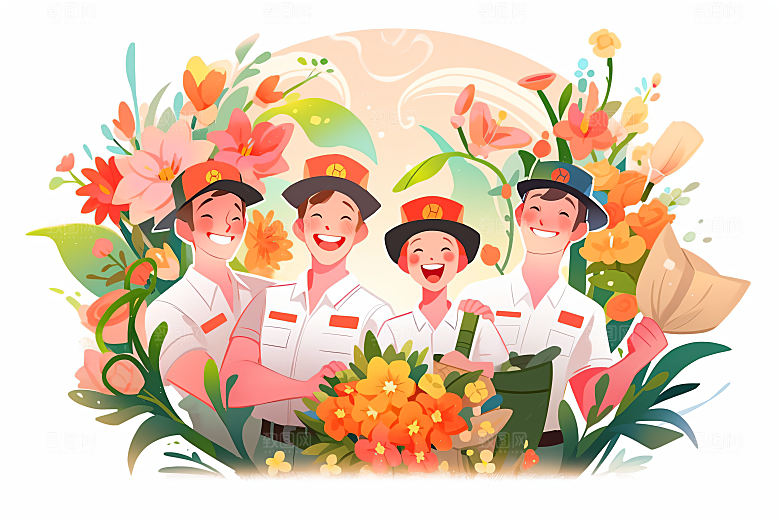 各行各业人物工种人物插画