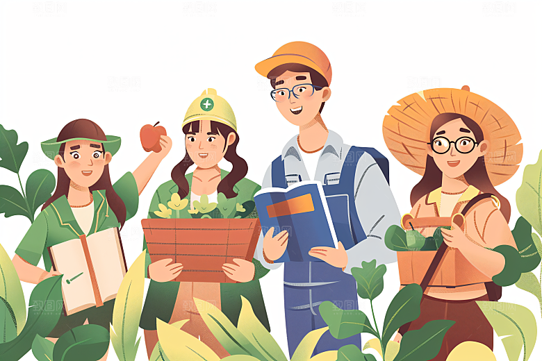 各行各业人物形象不同职业插画