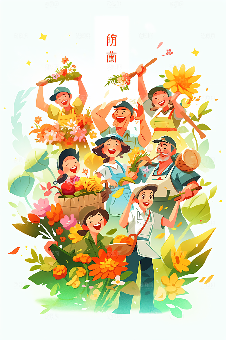 各行各业人物不同职业人物插画