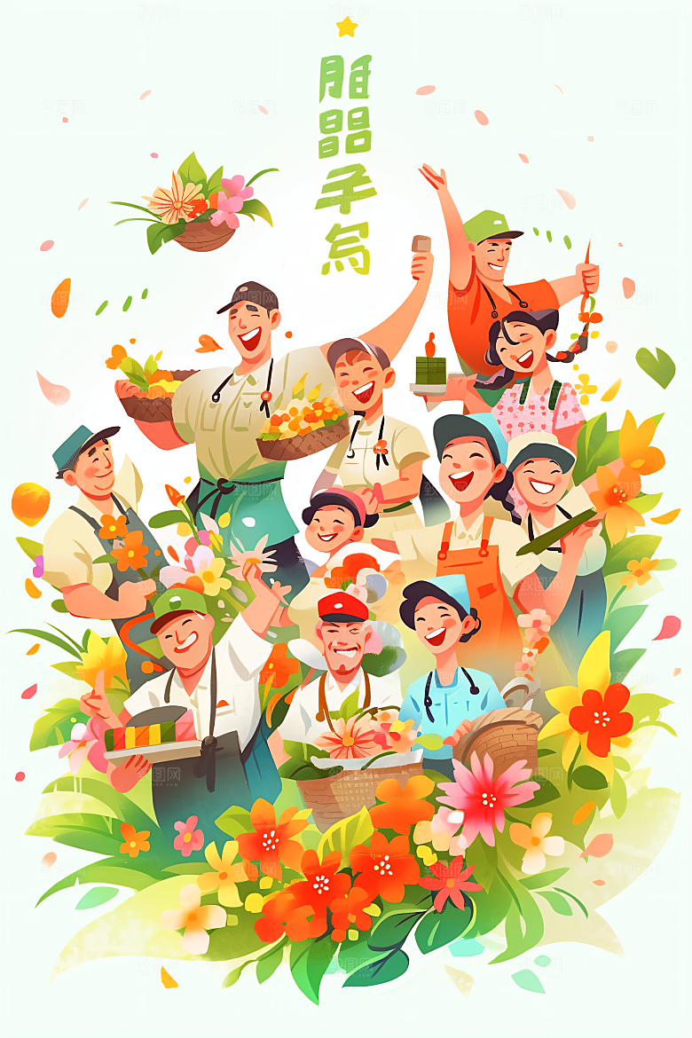 各行各业人物行业不同职业插画