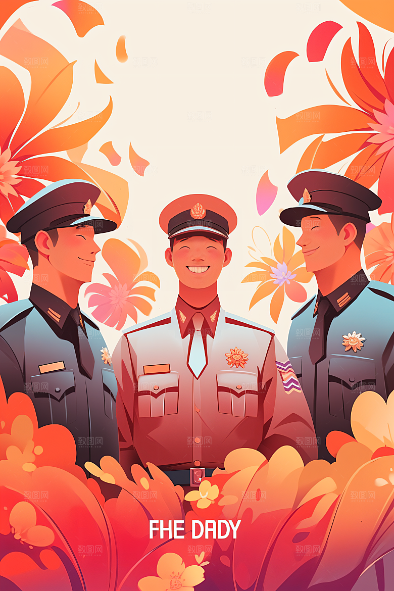 各行各业人物不同职业人物插画