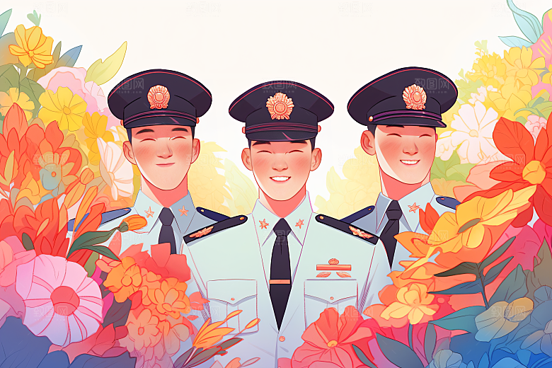 各行各业人物不同职业行业插画
